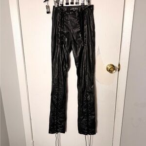 IAMGIA leather lace up pants